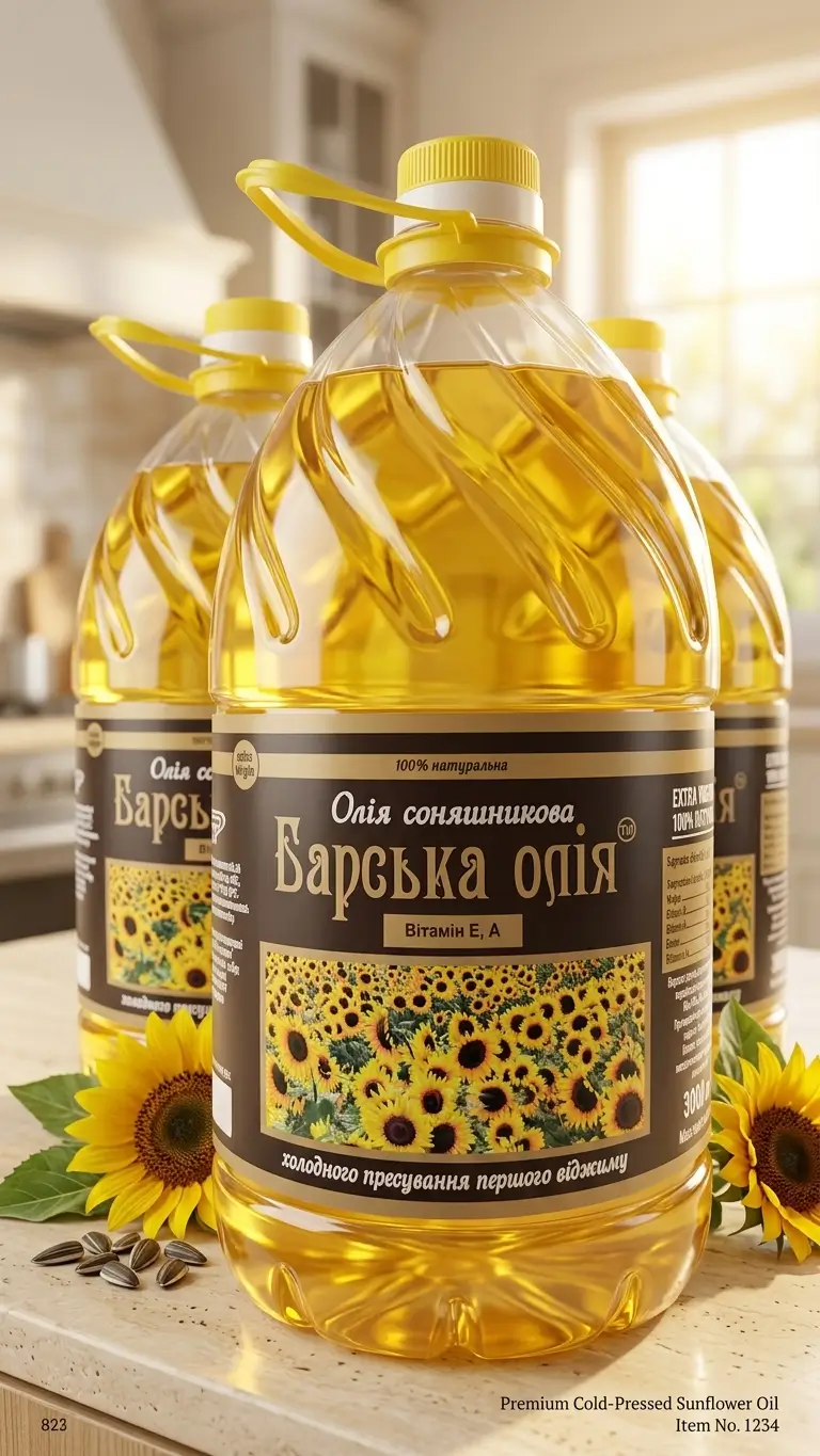 Олія соняшникова холодного пресування 3 л